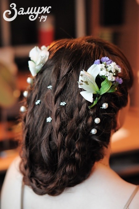 Красивые свадебные прически на любую длину волос ( фото)
